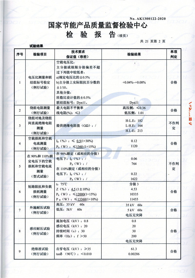 高低压试验报告-S11-1250汶上汶上汶上油浸式变压器-2.jpg